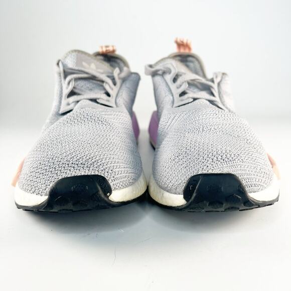 Adidas NMD R1 Running Sneakers Shoes Grey Purple Women 9 - Picture 2 of 15